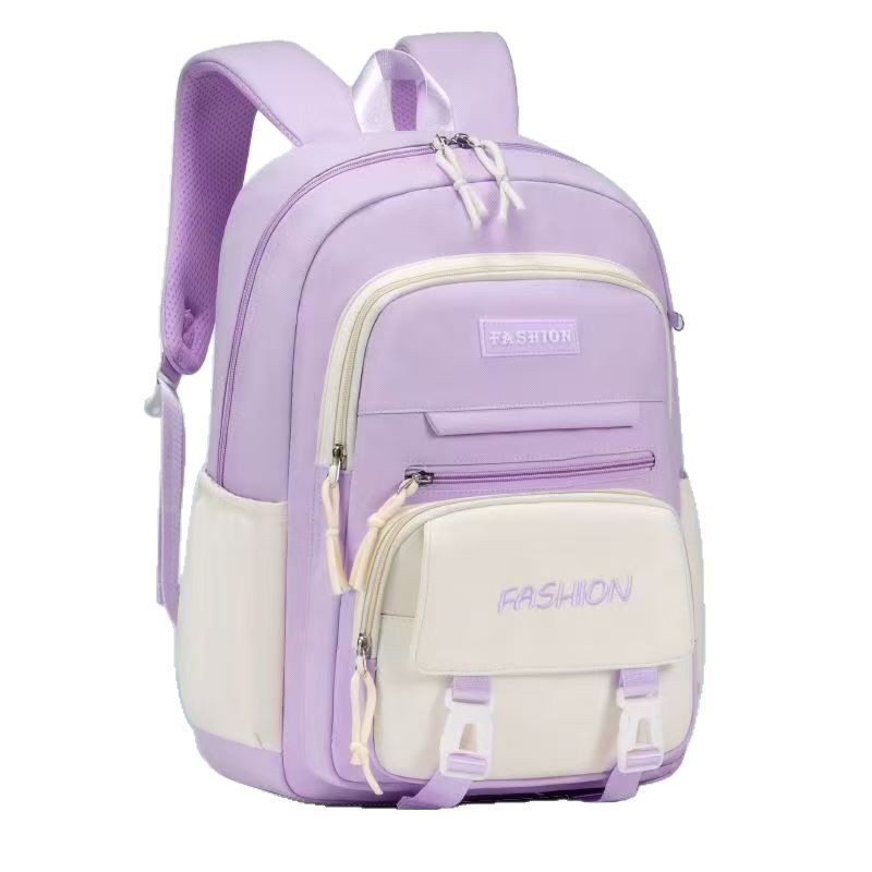 Escuela primaria, niña, mochila simple, mochila, juego de tres piezas, escuela primaria, escuela secundaria, mochila escolar, libro infantil ligero y de gran capacidad