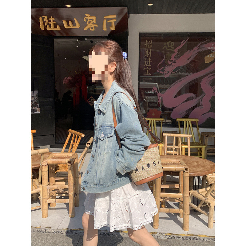 复古牛仔外套女2025秋季新款宽松韩系百搭小个子长袖上衣夹克潮|undefined