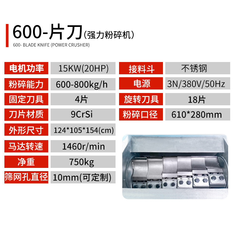 베스트셀러 600형 칼날 (15KW) (13% 세금계산서 포함)