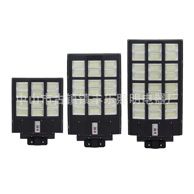 Lámpara de calle solar al aire libre gran potencia 800W integrado patio lámpara hogar inducción iluminación Super brillante LED rural