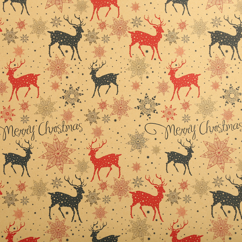 Ajuste de la muestra-papel de regalo de Navidad papel de regalo de vacaciones papel de regalo de Navidad