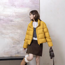 2025冬季新款短款保暖韩系冬季高级感显瘦90白鸭绒小个子面包服女