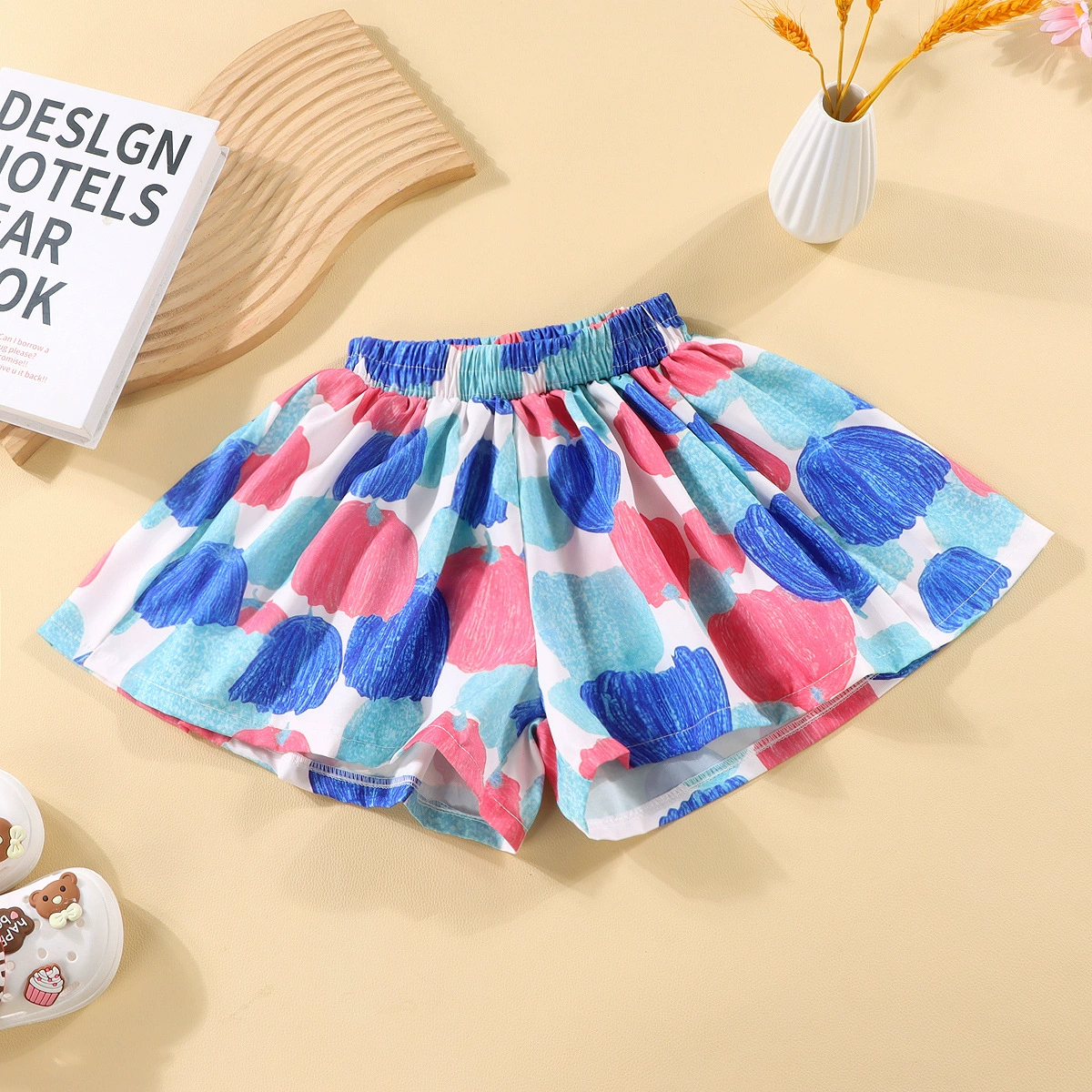Children's Summer Culottes & Skirts, Girls, Loose Fit, Multi-Print Colors, Heights 90–150 cm