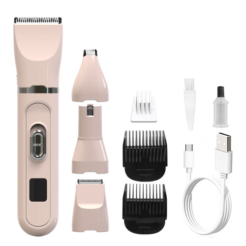 2024 Cross-border Pet Grooming Electric Hair Cutter for Dogs and Cats with Multi-blade Electric Hair Scissors and Beauty Tool
