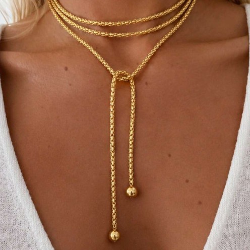 New European and American cross-border ins exquisite Y-shaped colorful diamond flower tassel necklace, light luxury layered five-piece necklace set wholesale