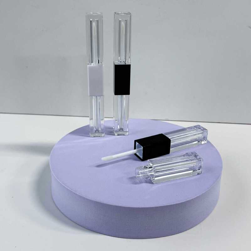 1.5ml*2/3ml*2粉色现货唇彩管包材方形双头二合一遮瑕提亮唇蜜瓶|undefined
