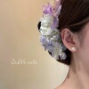 3# purple daffodil simulated gradient flowers about 13cm clip
