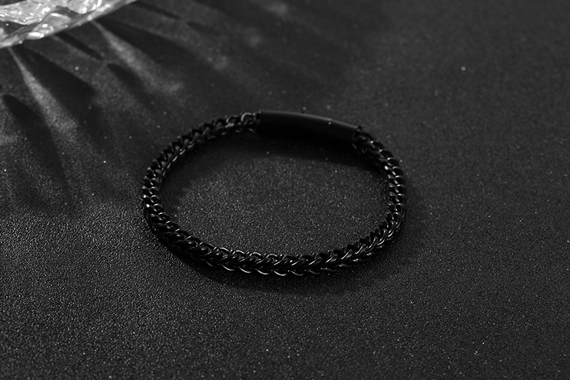 Men'S Gender Simple Style Geometric Stainless Steel Plating Bracelets 1 Piece
