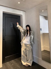 复古豹纹长袖衬衫2025秋季新款设计感小众毛边中长款防晒衬衣女潮