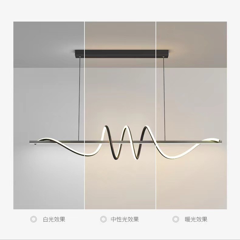 Iluminación de lámpara de bar nórdica moderna de comedor minimalista italiana lámpara de estilo minimalista