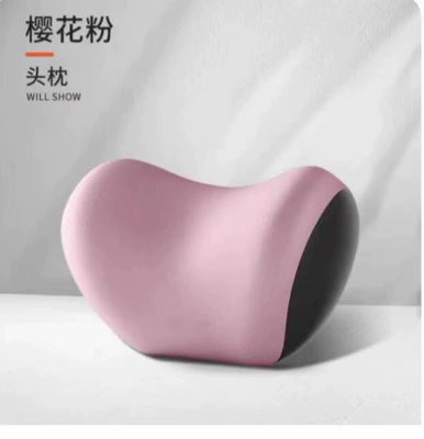 Waist support for Car Seats, Memory Foam - sakura-pink-headrest
