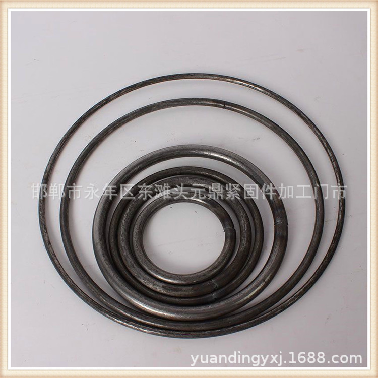 铁圆圈 铁环 铁圈 金属镀锌圆铁环 O型圈 焊口铁环 承重 配重圆环