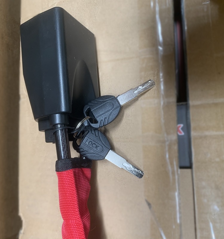 Cerradura para volante de coche, antirrobo, con cable, retráctil, al por mayor