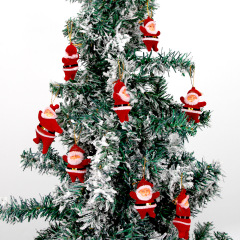 アマゾンの新しいサンタクロースのペンダントはクリスマスツリーを飾って赤い植毛を飾ってクリスマスの装飾品を飾っている