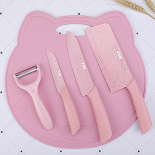 Foreign Trade Baby Food Supplementary Cutter suit Household Stainless Steel Cutting Knife Cutting Board Two-in-One Full Set of Industrial Gifts