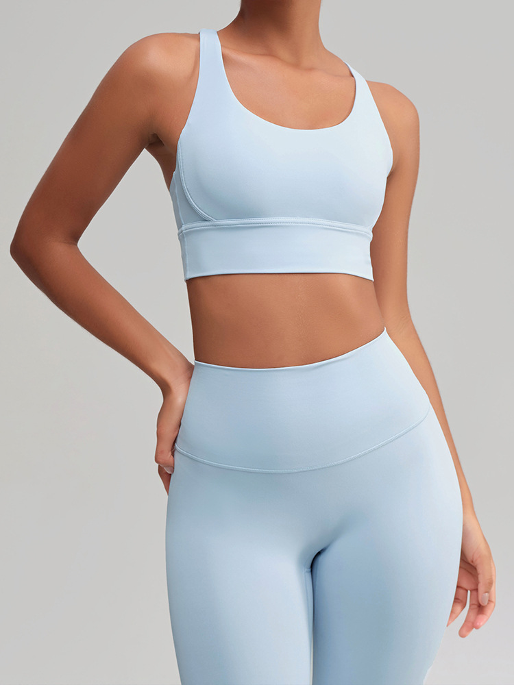 Ropa de yoga, espalda cruzada, ropa interior deportiva, a prueba de golpes, anti-caída, sujetador de yoga, chaleco de fitness, alta resistencia