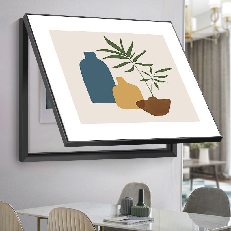 电表箱遮盖装饰画现代简约抽象创意ins免配电箱遮挡总闸开关挂画