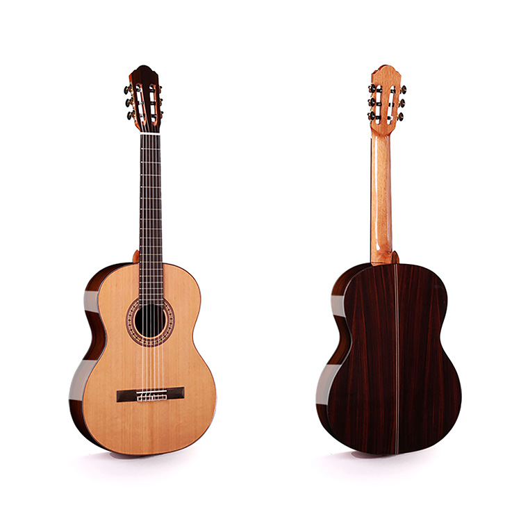 39寸红松玫瑰木面单古典吉他，现货直销，亮光单板吉它