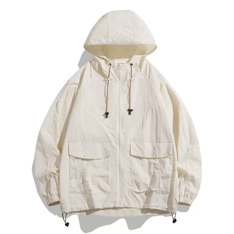 户外防晒衣男女装美式复古潮牌男士阿美咔叽夏季薄款百搭夹克外套