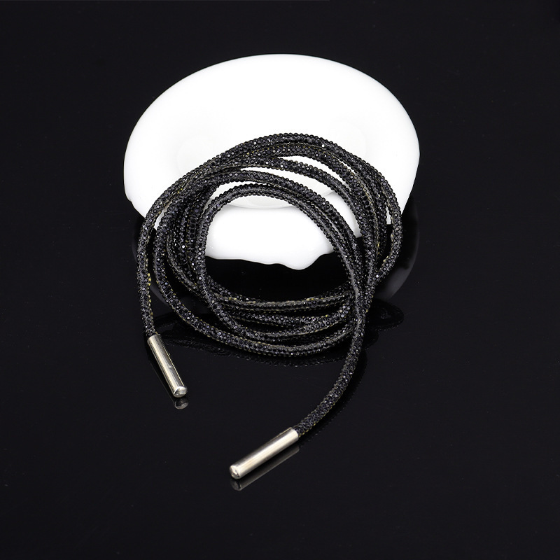 4mm black (shoelace/cap cord)