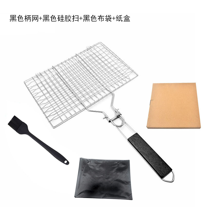 Cesta Rejilla para Pescado a la Parrilla de Acero Inoxidable Plegable Portátil Antiadherente para Barbacoa al Aire Libre image 17