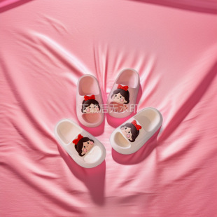 Children's Sandals and Slippers Girls' Summer Cute Little Girl Bathing Princess Indoor Parent-Child Non-Slip Sandals and Slippers for Boys and Girls