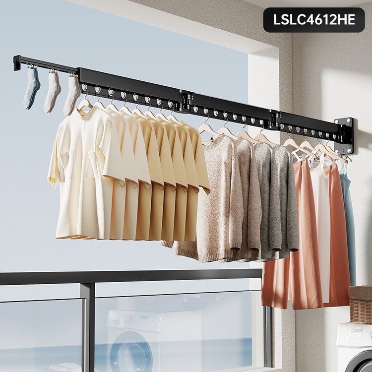 블랙 4섹션 기본 모델/방풍 구멍 24개 + 방풍 양말 클립