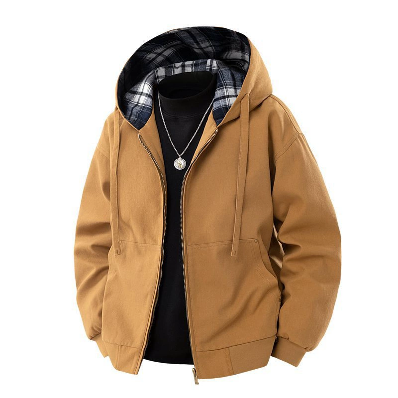 Трансграничное издание 2025 новый весенний мужской тренд повседневная спортивная куртка пара клетчатая блэкджер модная куртка