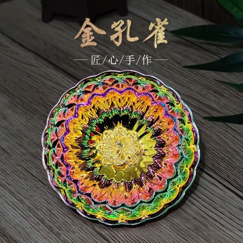 跨境热卖主人杯茶杯莲花杯花开富贵全银银莲花冰清玉洁银孔雀陶|undefined