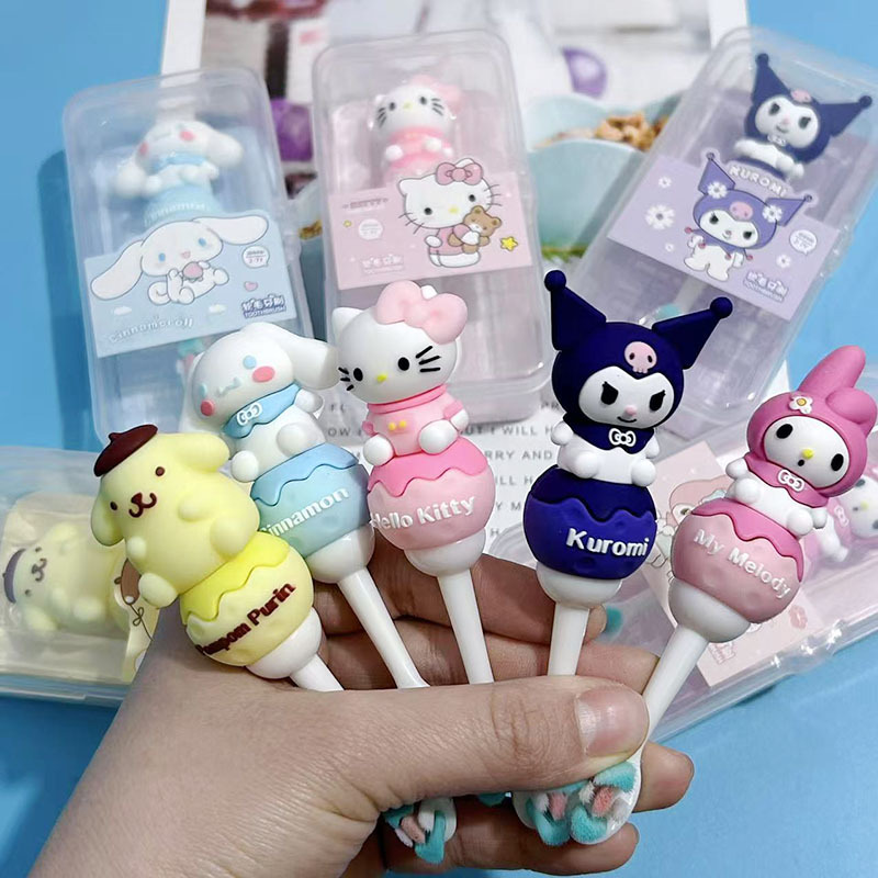 Sanli 만화 어린이 칫솔 무작위(3-7세)