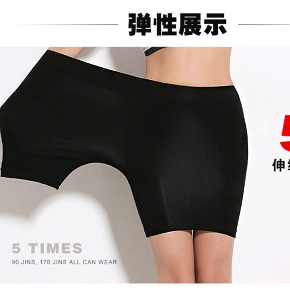 Suministro directo de fábrica sin costura gorda hermana quinto pantalones terceros pantalones de seguridad boxer leggings ropa interior de mujer en stock al por mayor