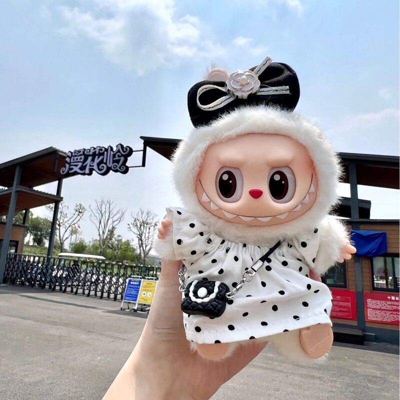 洋服のみ】17cm 一世代と二世代 ラブブベビー服ペンダント ラブブスカート バッグセット リボン 新品|undefined