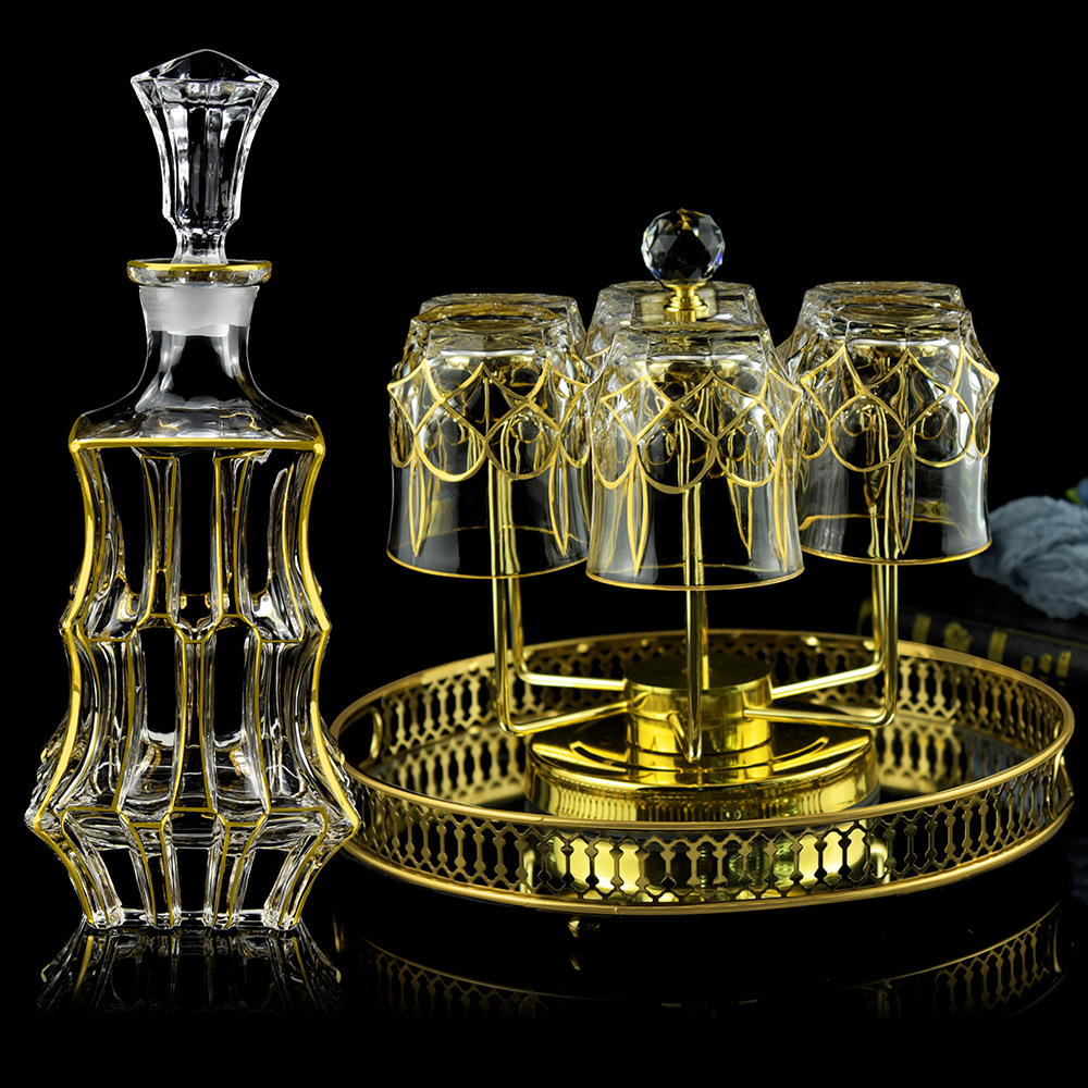 金像新款分酒器酒具套装 家用高颜值水晶玻璃酒具 洋酒醒酒器套装