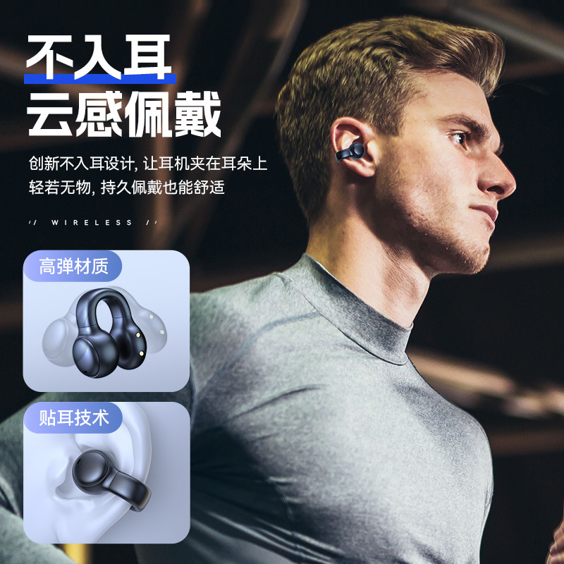 国境を越えた新型m38無線耳クリップ式bluetoothイヤホン長航続騒音骨伝導運動イヤホン卸売り|undefined