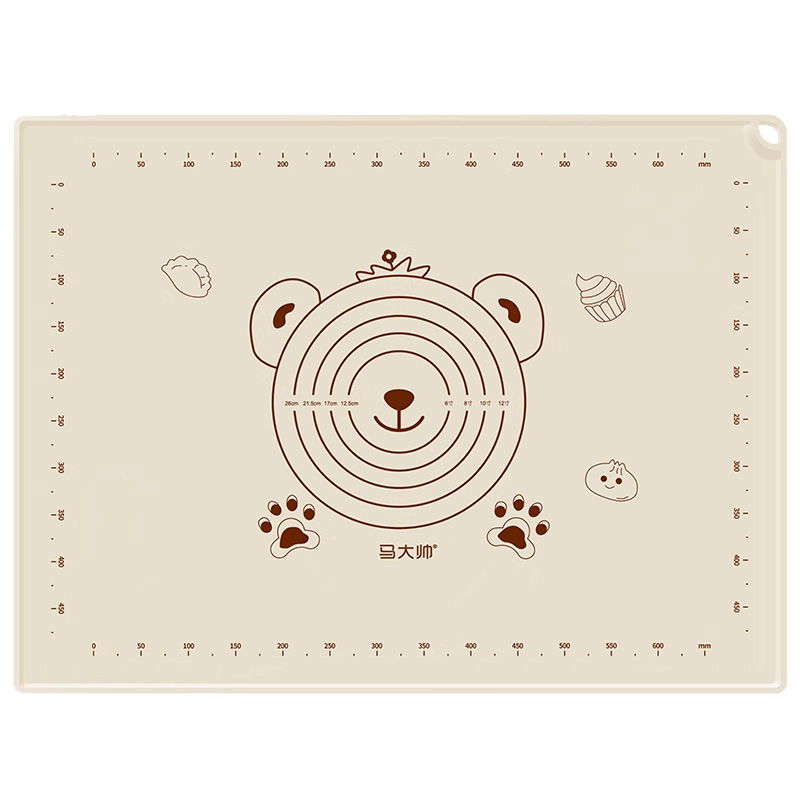 Ventas directas de fábrica Ma Dashuai almohadilla para amasar de silicona antiadherente de calidad alimentaria almohadilla para enrollar gruesa impermeable para el hogar