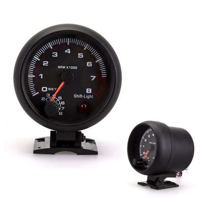 95mm Avtomobil Modifikasiyası Cihazı 12V Universal Ağ İşıqlı Spidometr Takometr