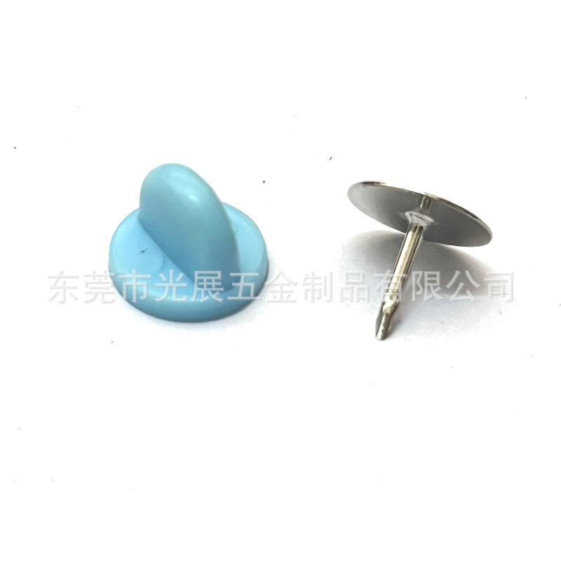 Fábrica al por mayor tapa de plástico PVC TPR NP ABS metal mariposa hebilla de púas aguja de caballo aguja de titanio varios colores I