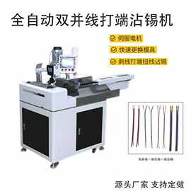 厂家电子线五线双头端子机排线单头打端沾锡机压接机全自动端子机
