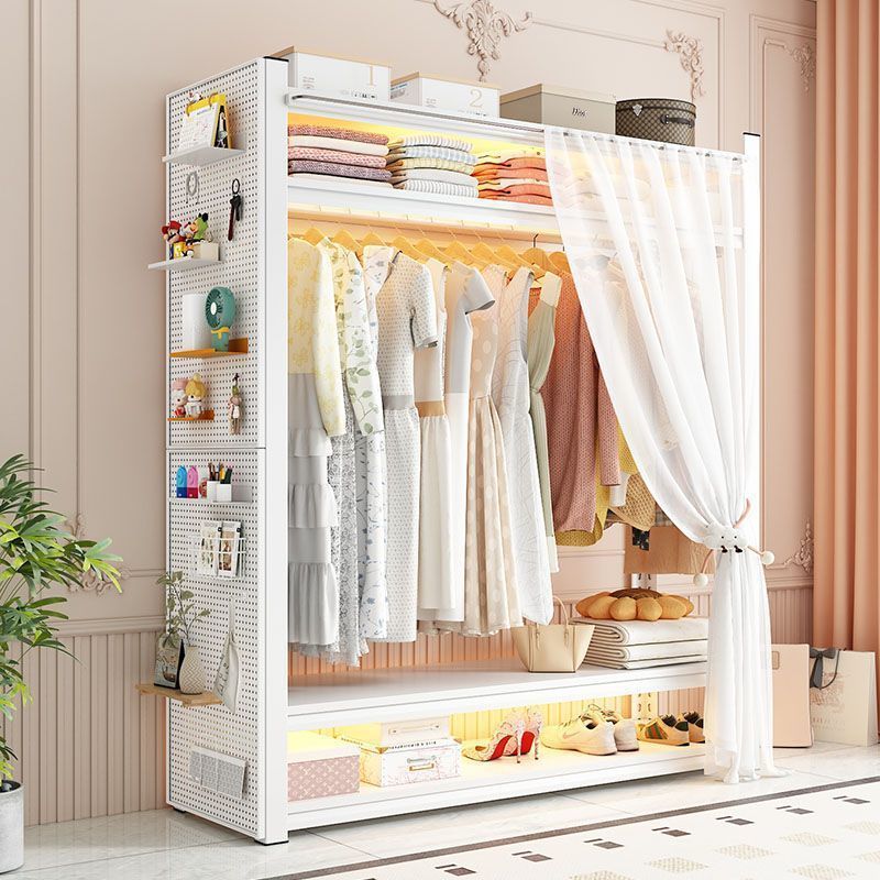 Thickened Clothes Hanger Storage Rack Household Coat Rack Simple Clothes Hanger Clothes Rack Floor-Standing Bedroom Home Vertical Wardrobe