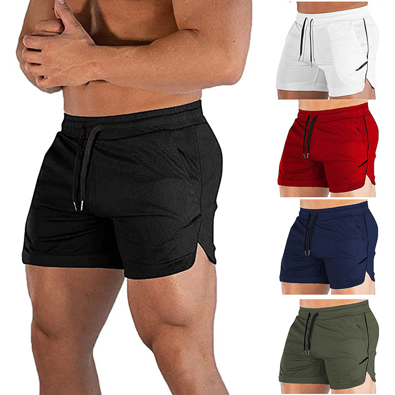 Muscle Fitness Sports Shorts Thin Mesh Quick Drying Casual Running Breathable Capris Men's_voghion.com