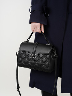 Capacious shoulder bag, genuine leather, high-end