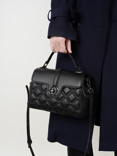 Capacious shoulder bag, genuine leather, high-end