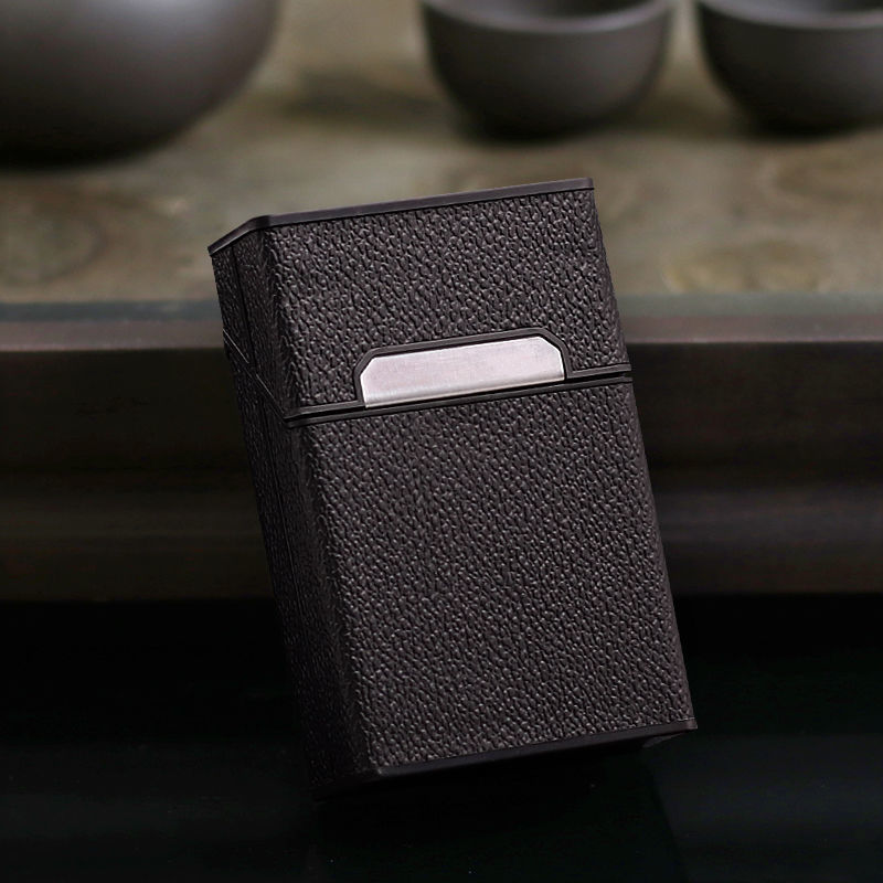 Caja de cigarrillos 20 paquetes Caja de regalo Caja de cigarrillos en bruto de cuero Caja de cigarrillos magnética portátil personalizada para niños Caja de cigarrillos anticolisión y a prueba de humedad para niñas