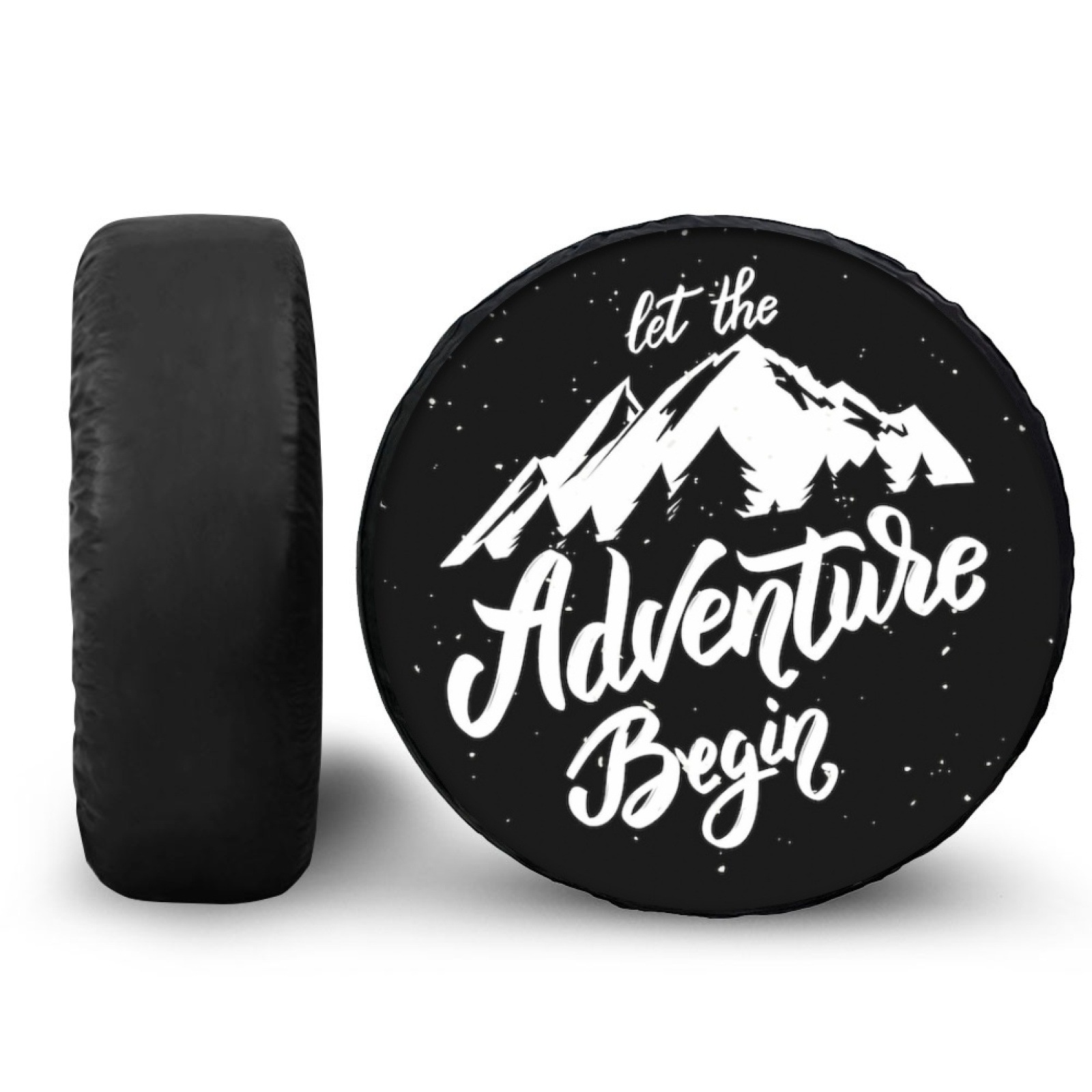Eaby foreign trade cross-border hot raccoon animal wolf pattern printed car universal tire spare tire set a generation of hair