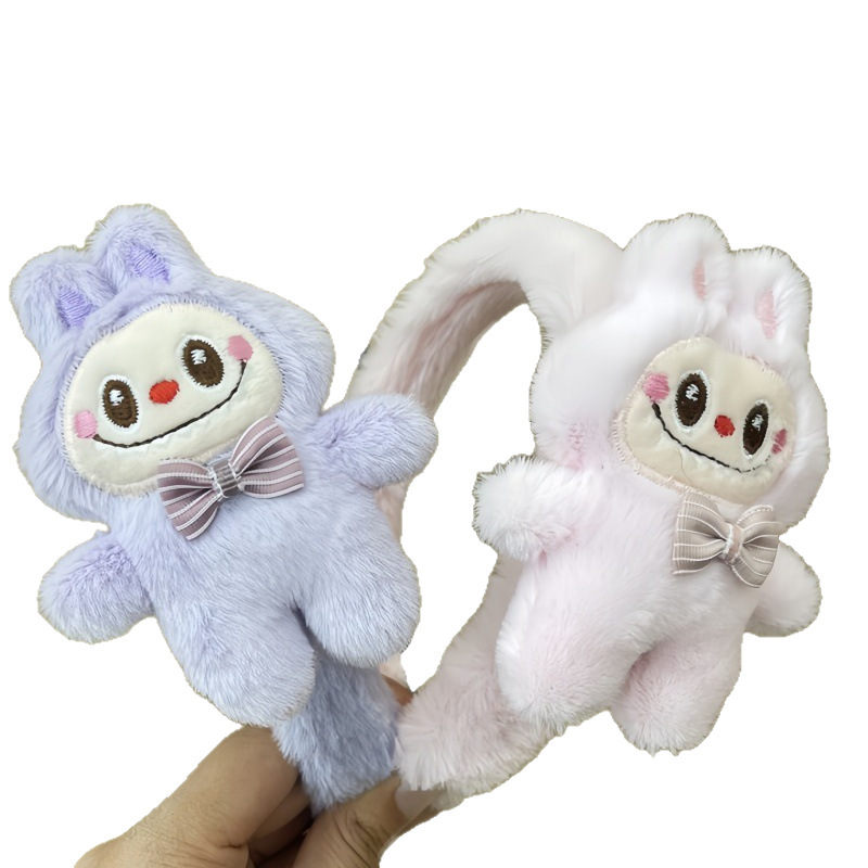 新しい立体バブルマトラブブぬいぐるみヘッドバンドラブブぬいぐるみ洗顔ヘッドバンドハイヘッドメーカー|undefined