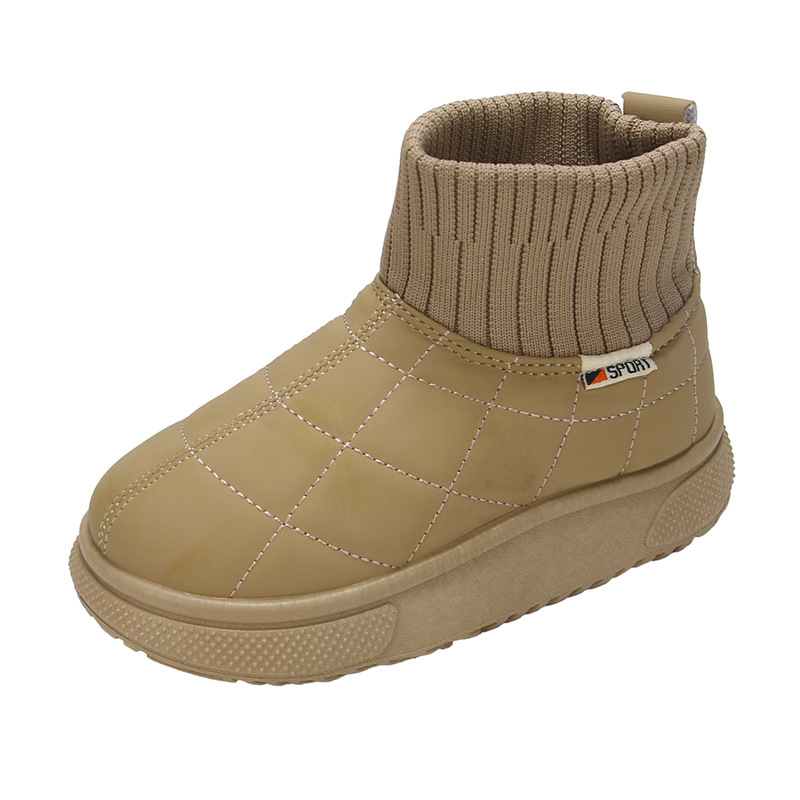 Zapatos de algodón para niños 2024 nuevo invierno para niñas botas de nieve más gruesas botas de algodón caliente para niños botas cortas para niños