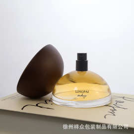 大木盖半圆雪人透明香水瓶带喷头分装空瓶喷雾瓶可做LOGO30 100ml