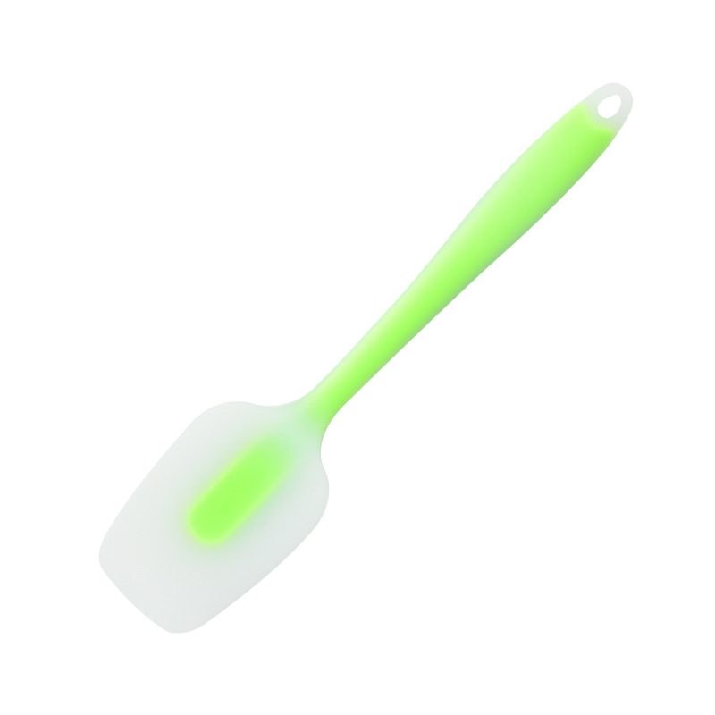 Fábrica al por mayor espátula de silicona todo incluido raspador de silicona integrado espátula de silicona translúcida utensilios de cocina