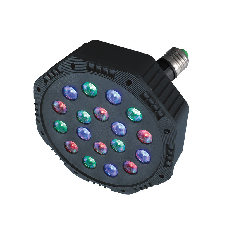 Luz LED de escenario con 36 cuentas, control remoto y Bluetooth, iluminación colorida para bodas y eventos