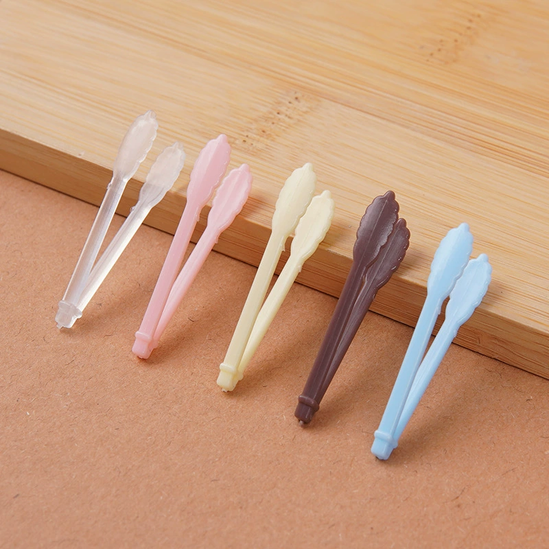 Мини-маленький пинцет DIY миниатюрная игра с поддержкой хлеба кукольный домик мини-кухонная посуда реквизит